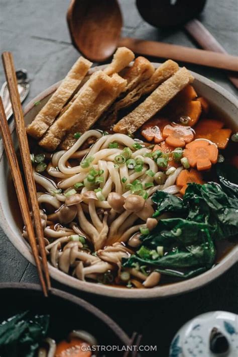 Vegan Udon Noodle Soup - Gastroplant