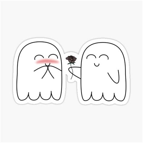 "Ghosts in Love" Sticker for Sale by QuinnRamsay | Redbubble