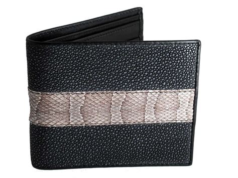 Snake Leather Wallet Stingray Skin - Real Mens Wallets