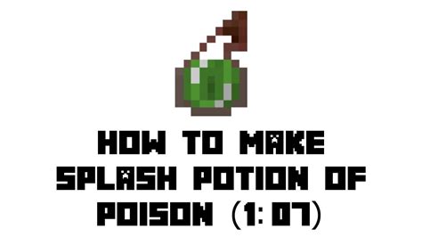 How To Make A Poison Splash Potion In Minecraft - Margaret Wiegel