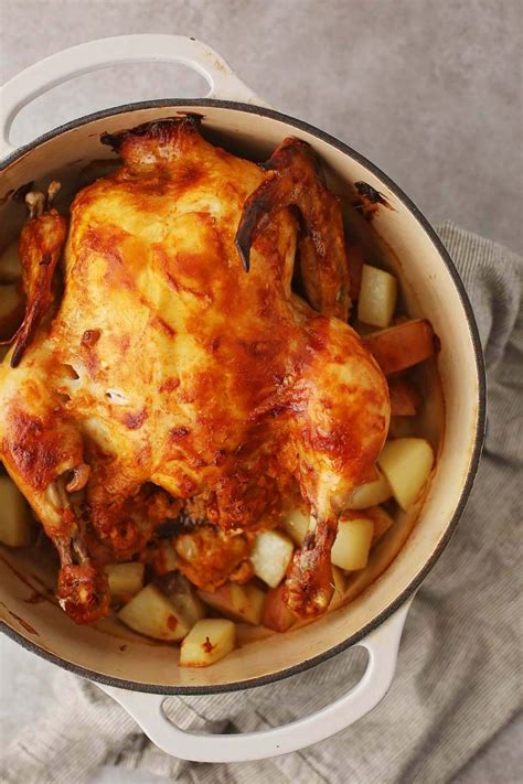 Dutch Oven Whole Roast Chicken - Flavorful Home