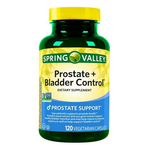 Spring Valley Prostate + Bladder Control Dietary Supplement, 120 Vegetarian Capsules - Walmart ...