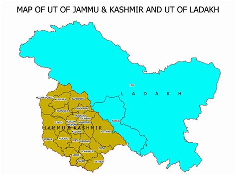 Jammu And Kashmir Political Map - Map Of New Hampshire