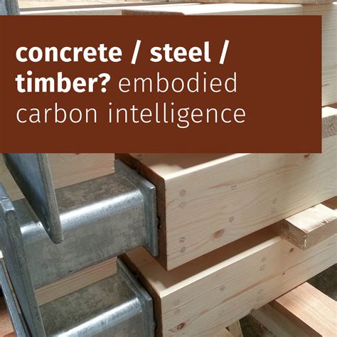 Concrete / steel / timber? embodied carbon intelligence | Juliet Bidgood