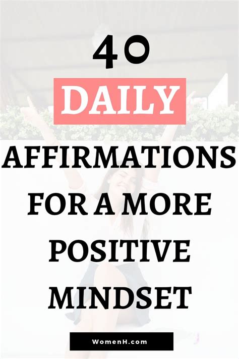 40 Daily affirmations to build a positive mindset | Daily positive affirmations, Daily ...