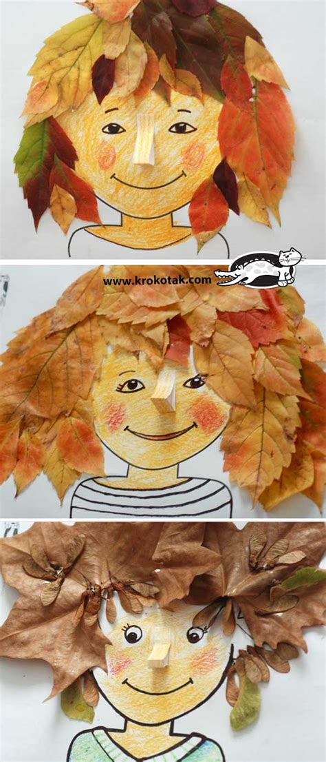 5 manualidades de otoño para niños con hojas secas