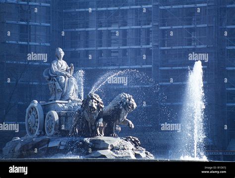 The Cibeles fountain. Madrid. Spain Stock Photo - Alamy