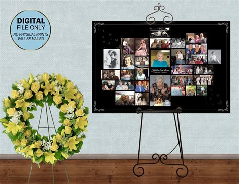 Funeral Memorial Photo Collage Funeral Display Funeral - Etsy | Funeral ...