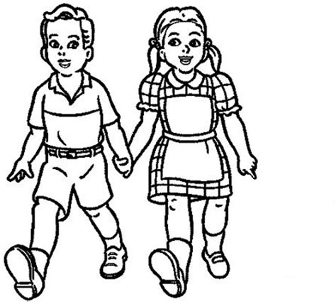 School Children Clipart Black and White craft projects, Black and ...