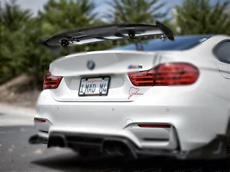 M AUTO DESIGN MAD STYLE CARBON FIBER REAR SPOILER FOR 2014-2017 BMW 3 4 SERIES F80 F82 M3 M4