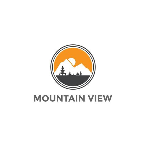 Mountain view travel logo 21920809 Vector Art at Vecteezy