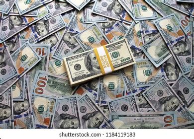 Money Stack 100 Dollar Bills On Stock Photo 1184119183 | Shutterstock