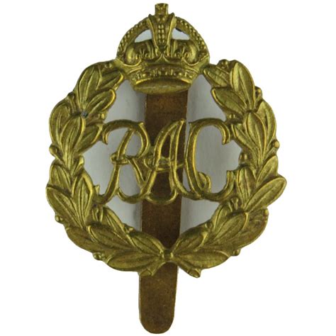 Royal Armoured Corps - RAC In Crowned Wreath army cap badge