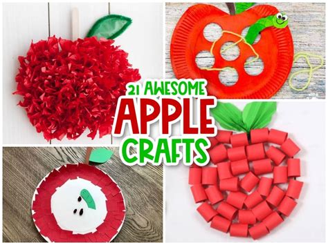 24 Easy Apple Crafts For Kids To Make During Fall