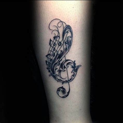 150+ Meaningful Treble Clef Tattoo Designs for Music Lovers (2022)