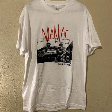 Maniac shirt never worn #maniac #tripleb #hardcore... - Depop