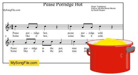 Pease Porridge Hot | My Song File