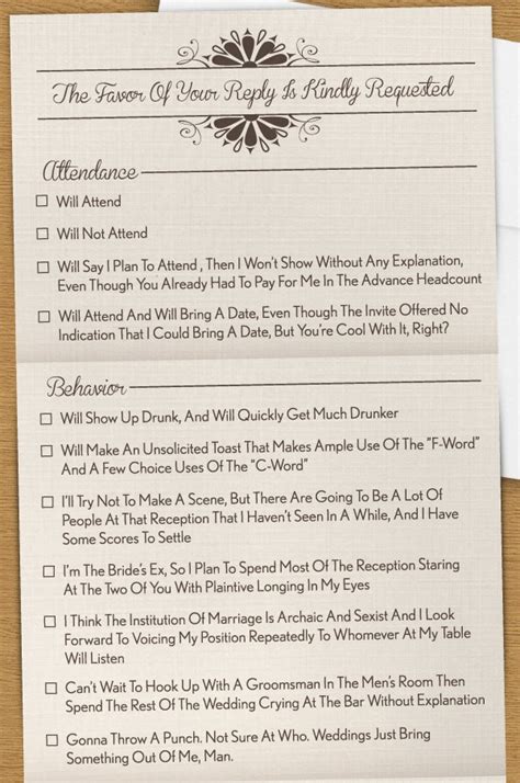 Funny RSVP: The Invitation You Wish You Could Send (PHOTO) | HuffPost Life