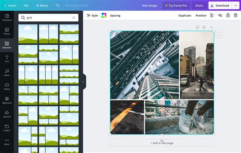 Design Photo Grids - Features - Canva