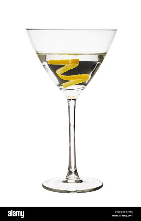 lemon twist martini Stock Photo - Alamy