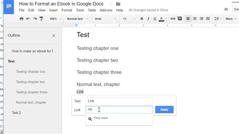 Google Docs Book Writing Template