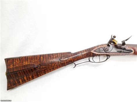 Custom 54 Caliber Pennsylvania Flint Muzzleloading Rifle by Craig Kern