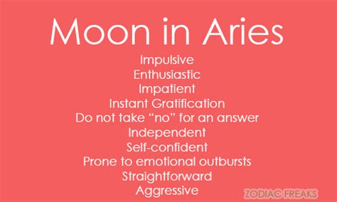 Zodiac Freaks | Aries moon sign, Aries, Zodiac