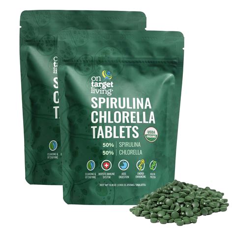 Spirulina Chlorella 50/50 (2-Pack) – On Target Living