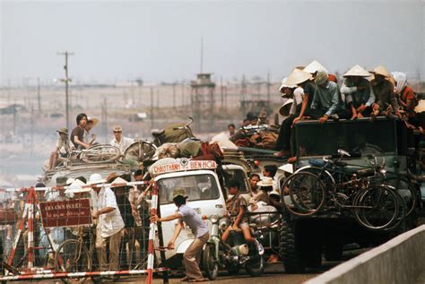 refugees-fleeing-in-automobiles - Vietnam War: The Fall of Saigon ...