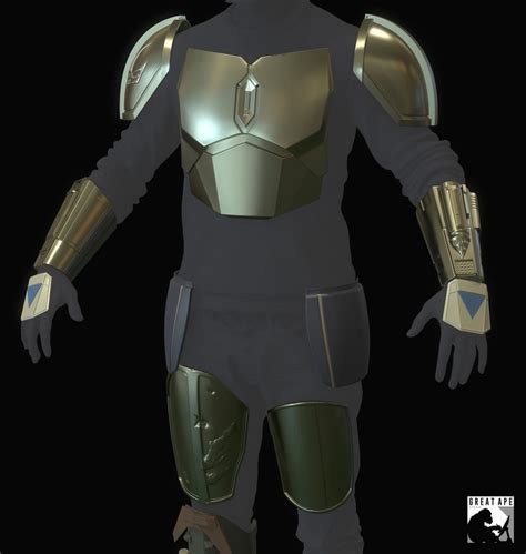 Mandalorian 'beskar' Armor Bundle Digital 3D Models - Etsy