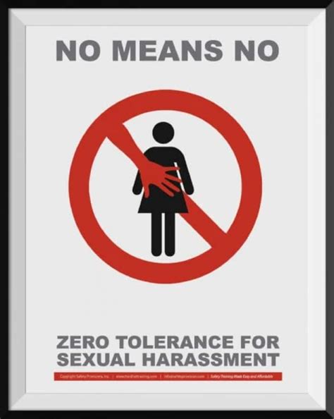 General Safety Poster - Sexual Harassment can be prevented.