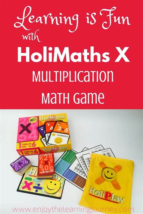 Learning is Fun with the HoliMaths X Multiplication Math Game - Enjoy the Learning Journey ...