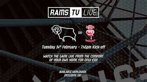 RamsTV Live: Derby County Vs Lincoln City - Blog - Derby County