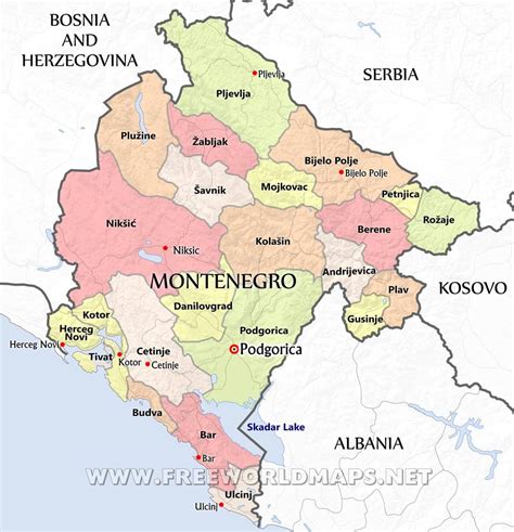 Political Map Of Montenegro Montenegro Map Political Map Montenegro Images 39960 | The Best Porn ...