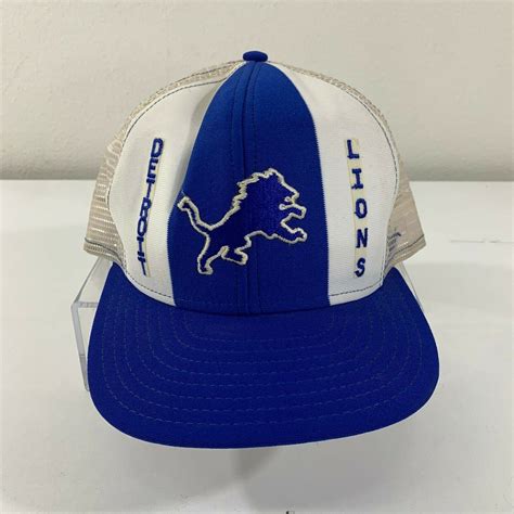 Vintage Detroit Lions Trucker Hat NFL Football Embroidered | Etsy