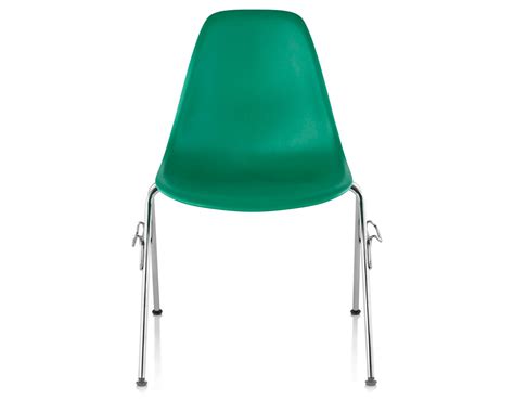 Eames® Molded Plastic Side Chair With Stacking Base - hivemodern.com