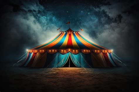 Premium Photo | A big and famous bright and colorful circus with an ...