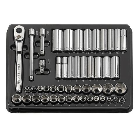 3/8-In. Drive Socket Set: Metric And SAE Socket Essentials from Sears