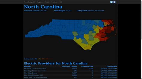 Power Outage Map North Carolina | Carolina Map