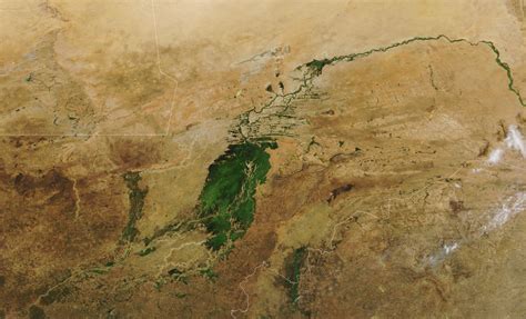 Seasonal Greening of the Inner Niger Delta