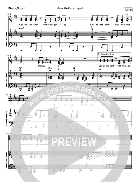 Cover The Earth Sheet Music PDF (Lakewood Church) - PraiseCharts