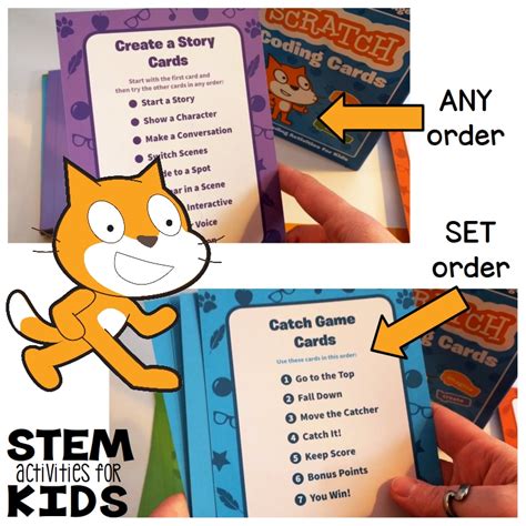 Start Programming with Scratch Coding Cards - STEM Activities for Kids