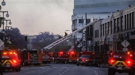 11 firefighters injured in 'significant explosion' during downtown Los ...