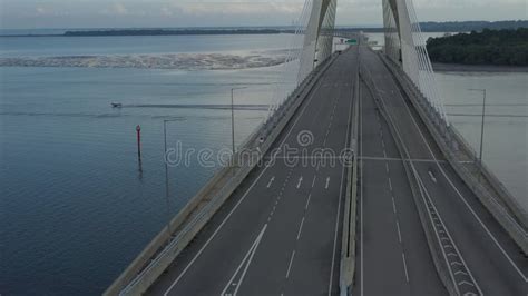 Drone View of a Longest Bridge in Southeast Asia, Temburong Bridge in ...