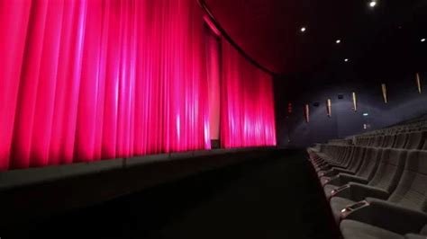 Empty movie theater with huge screen - o... | Stock Video | Pond5
