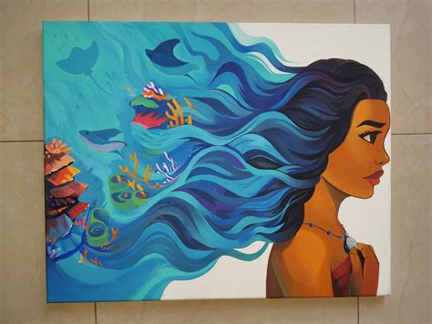 Moana Painting at PaintingValley.com | Explore collection of Moana Painting