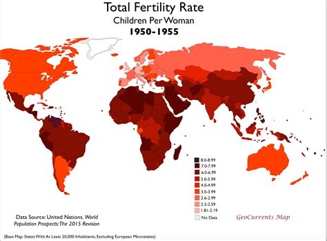 Total fertility rate (1955 & 2015) - Vivid Maps