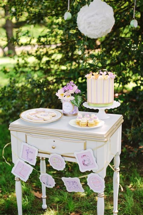 Kara's Party Ideas Outdoor Vintage Tea Party | Kara's Party Ideas