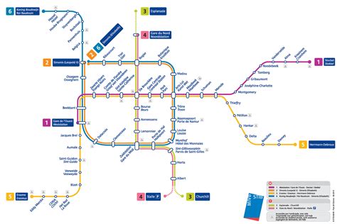 Ligne De Métro Bruxelles Plan | Subway Application