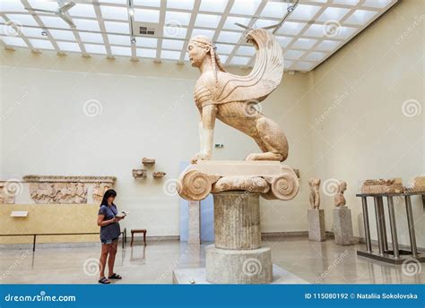 Gryphon Statue In Greek Museum, Delphi Editorial Image | CartoonDealer ...